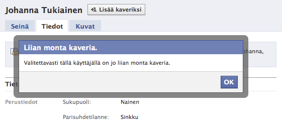 Johanna Tukiainen Facebook