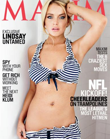 Lindsay Lohan Maxim 2010