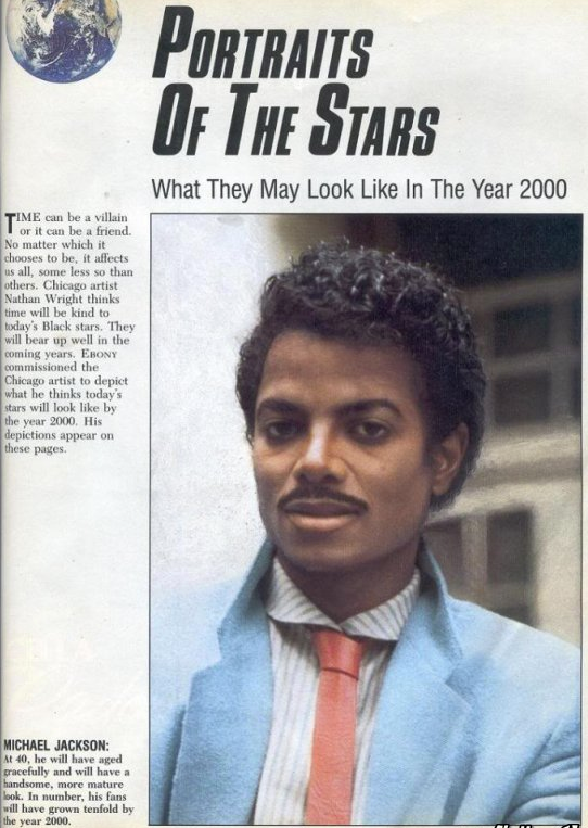 Michael Jackson Ebony 1985