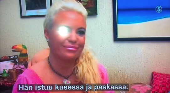 Johanna Tukiainen TV Viisi hääohjelma