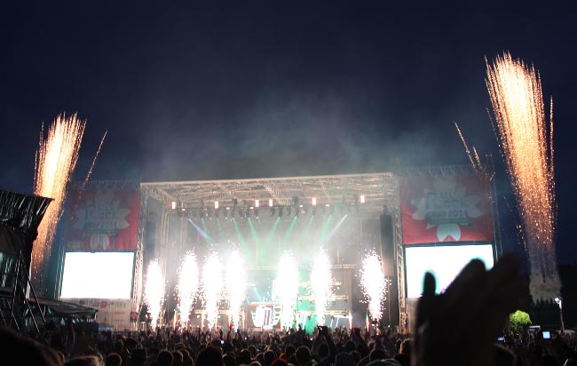 David Guetta Ruisrockissa 2014, Kuva: Stara