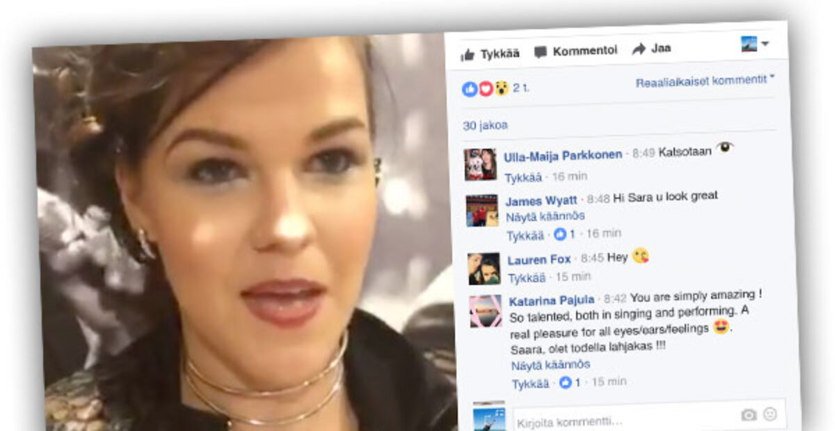 Saara Aalto tiukassa paikassa – suora Facebook-lähetys X Factorin backstagelta!