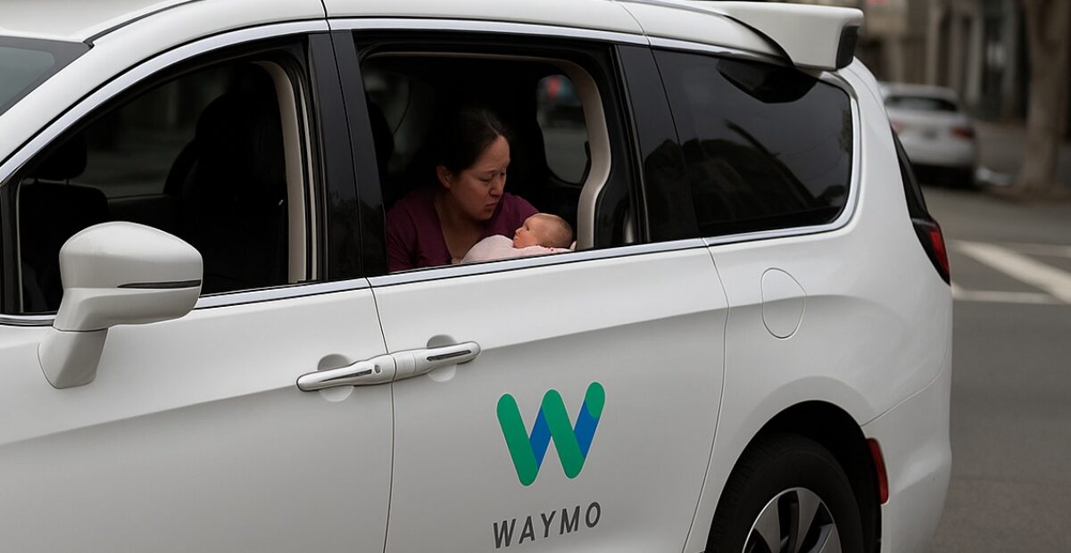 Nainen synnytti robottitaksissa – auton tukitiimi hälytti apua