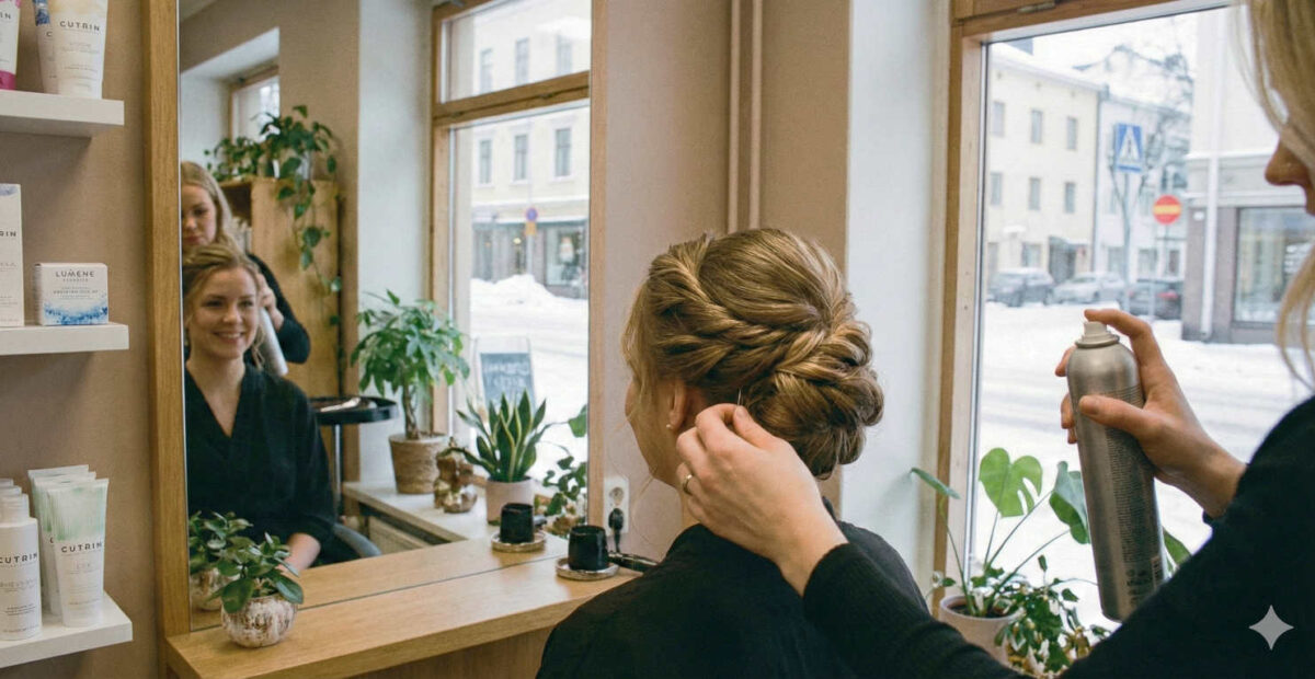 Naisten hiukset nopeasti pikkujoulukuntoon – asiantuntijan 5 vinkkiä
