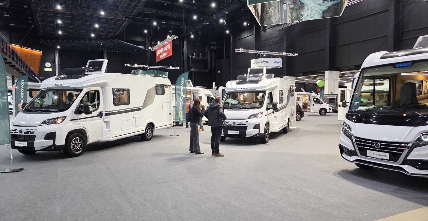 Asuntoautoja Caravan-messuilla