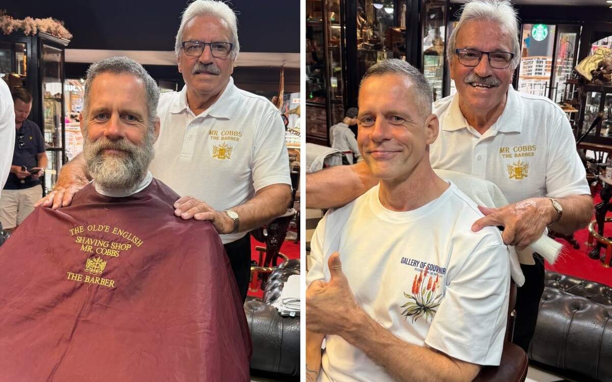 Jari Saario pääsi parturiin