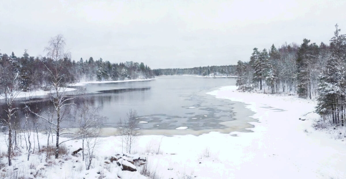 Talvimaisema järvellä. Kuva: Stara