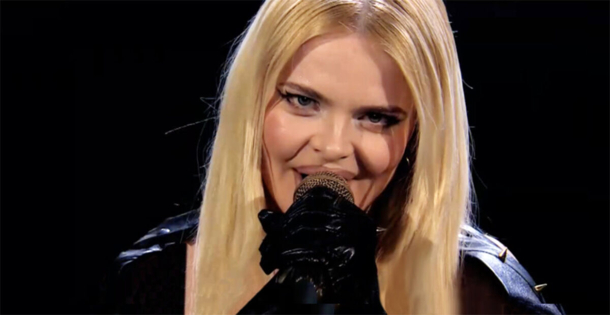 Erika Vikman Euroviisuissa 2025. 