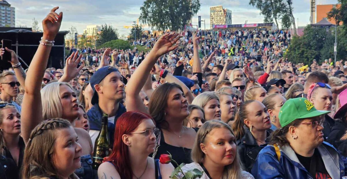 Tammerfestin yleisöä. Kuva: Stara