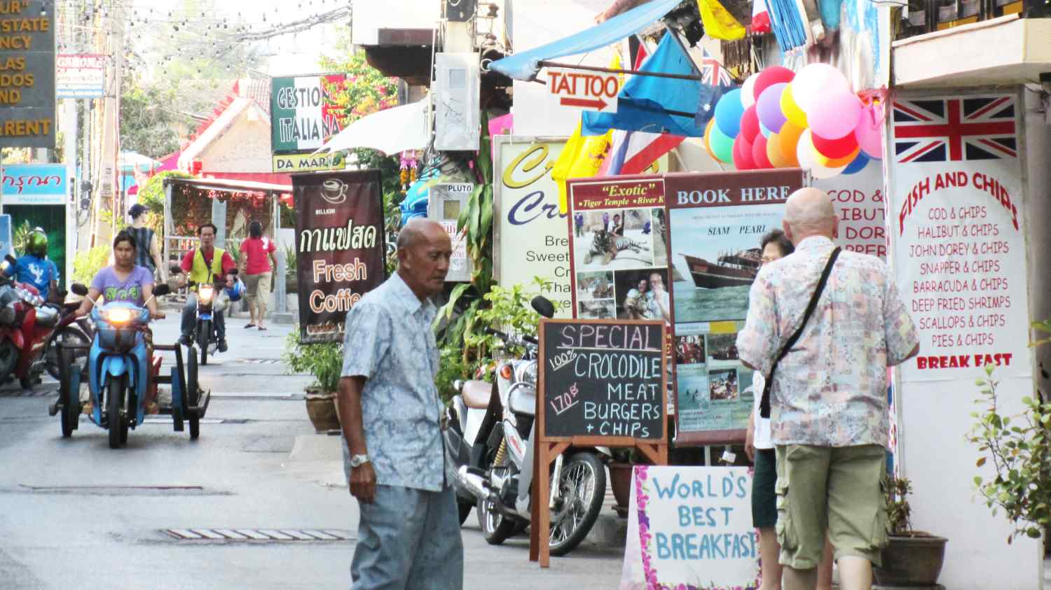 Hua Hinin katumaisemaa