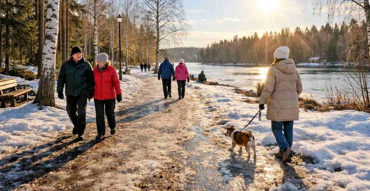 Kevättalven maisema. Kuva: Stara