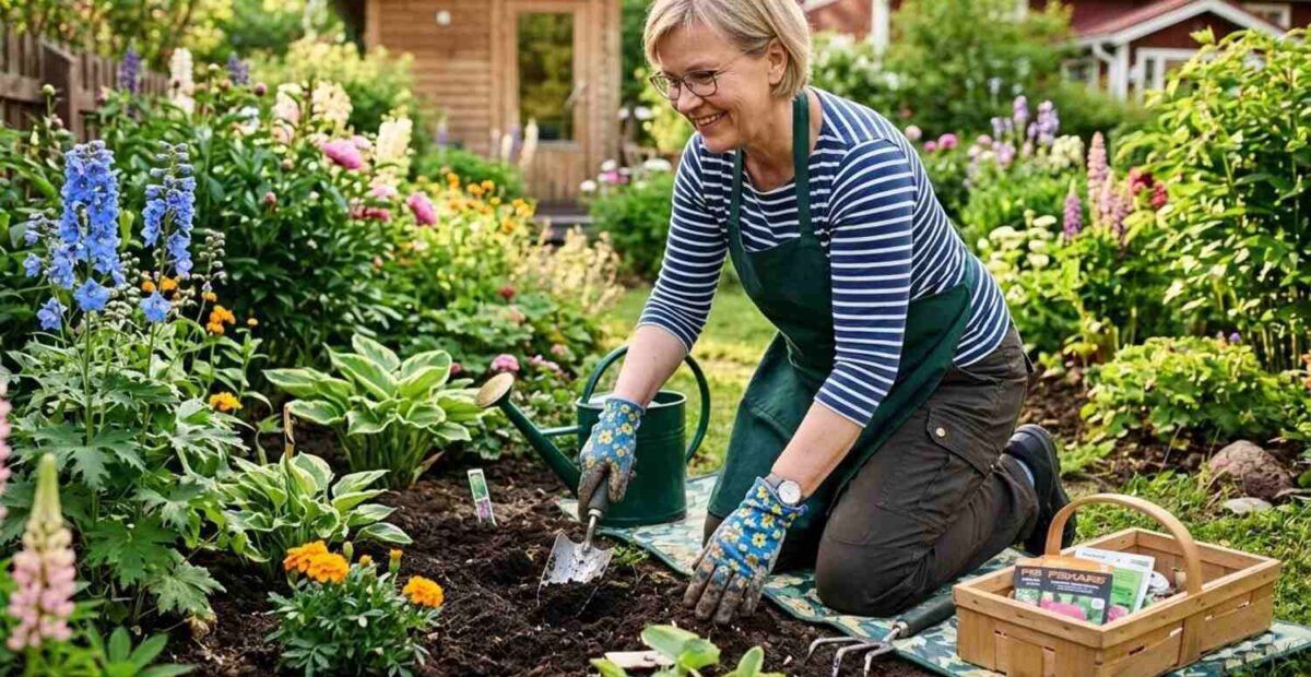 Puutarhanhoito. Kuvituskuva: Stara