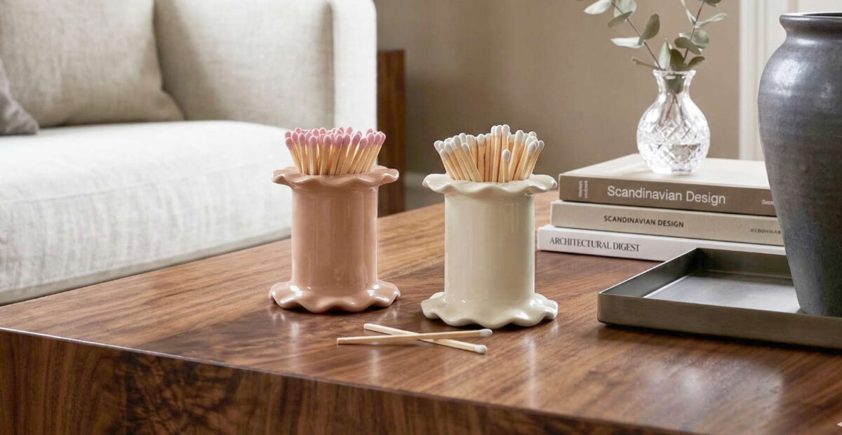 Tulitikut ovat nyt sisustustrendi. Kuva: Stara