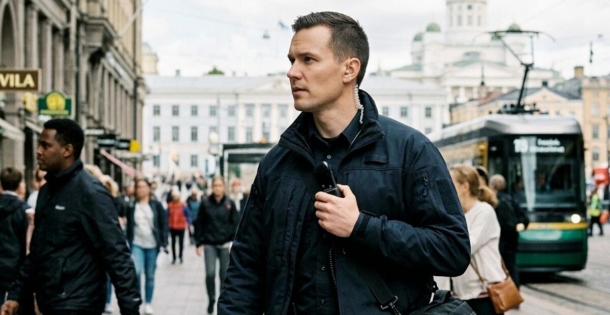 Suojelupoliisi Helsingissä. Kuva: Stara