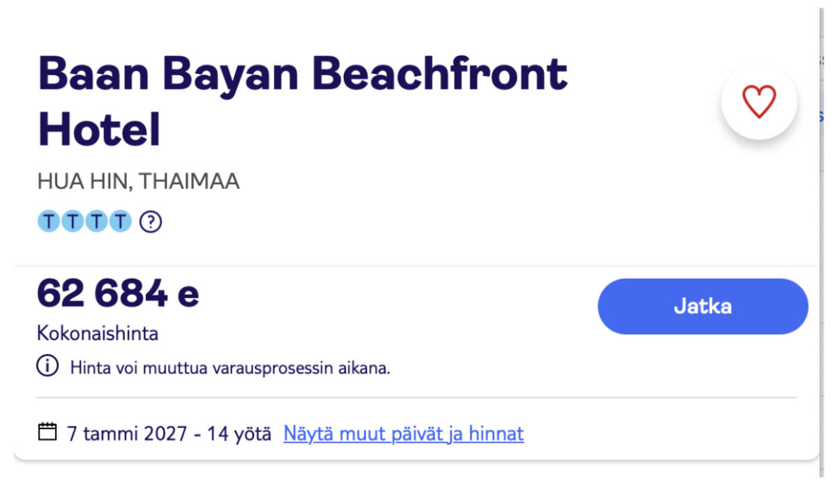 Baan Bayan Beachfront Hotel
