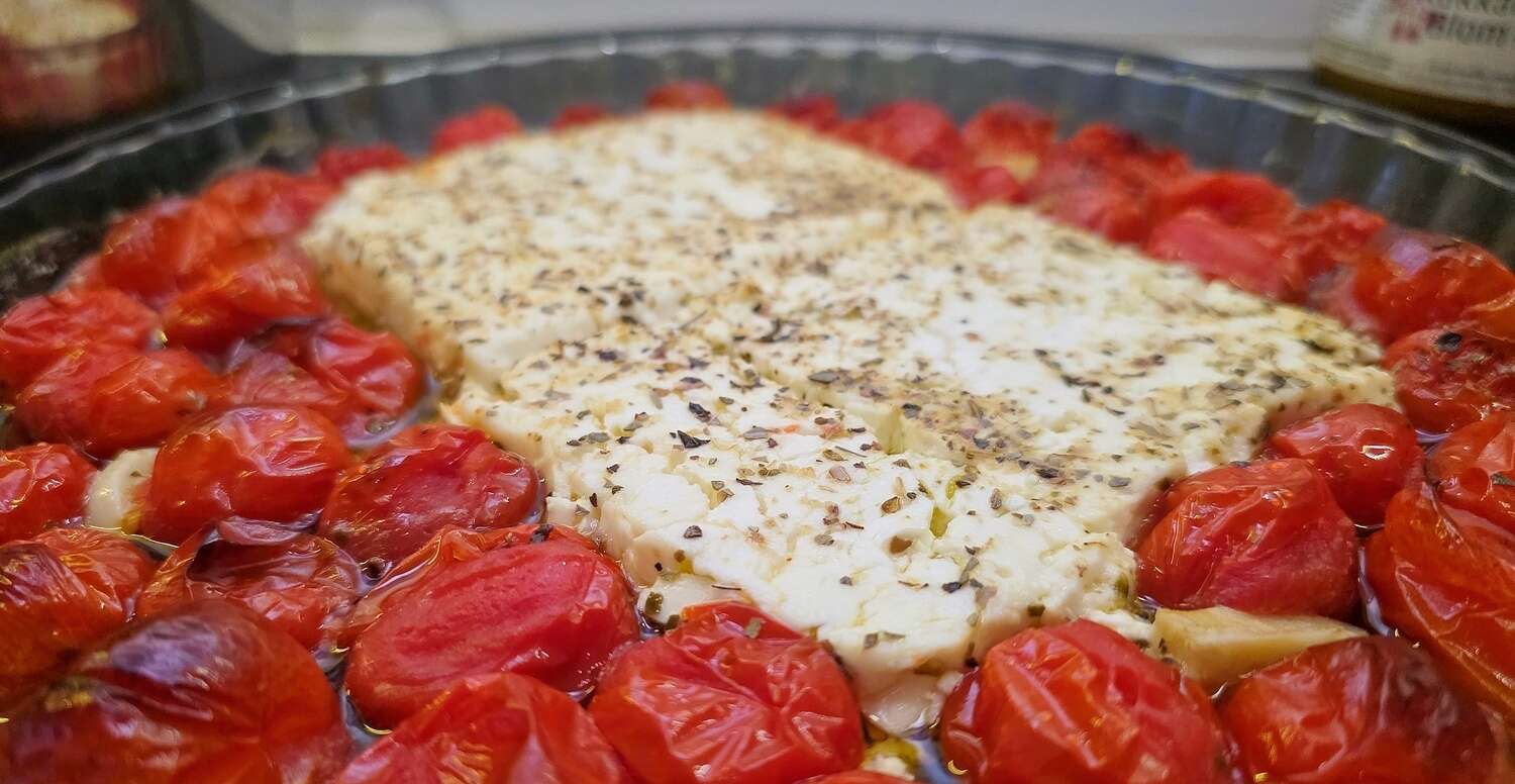 Uunifetapasta valmiina