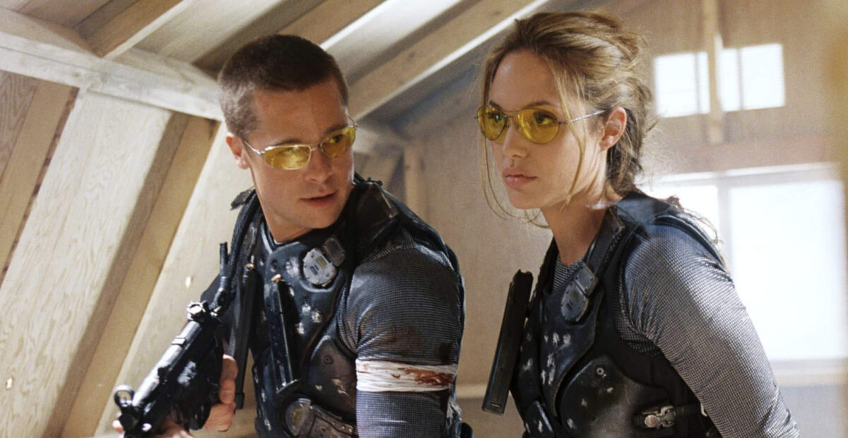 Brad Pitt ja Angelina Jolie elokuvassa Mr. ja Mrs. Smith