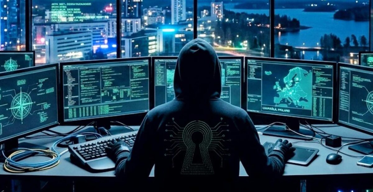 Hakkeri työssään.