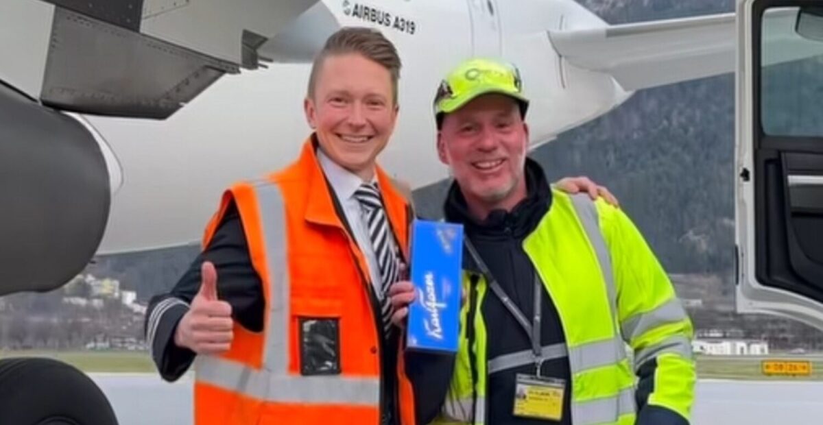 Lentäjä Mikko Kujala Innsbruckissa