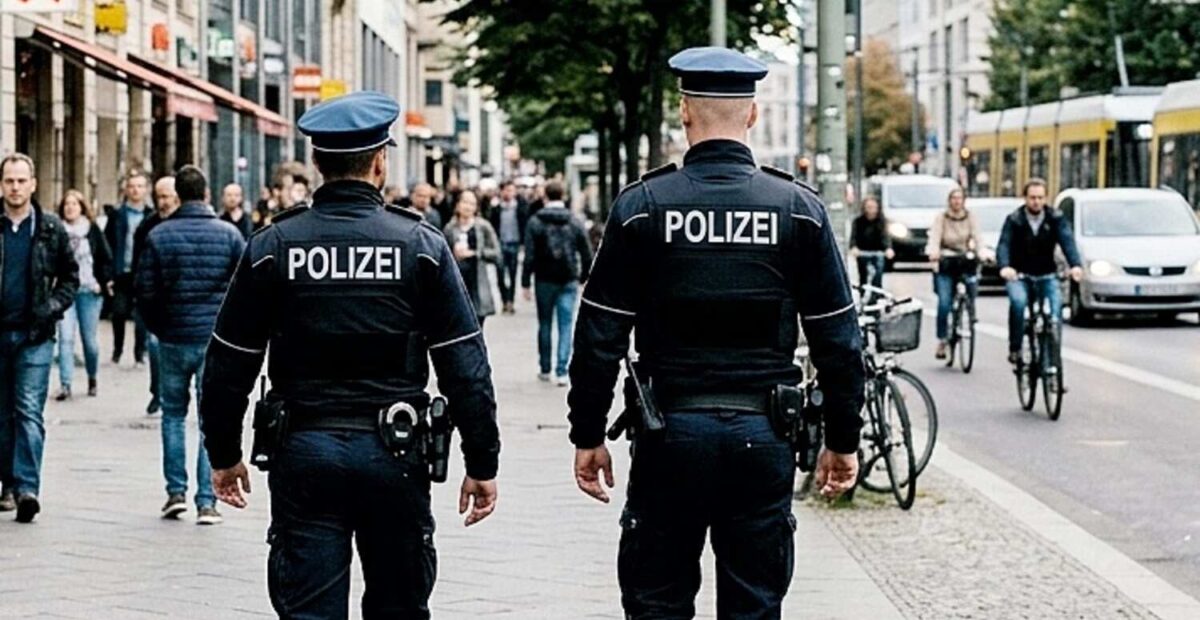 Saksan poliisit kadulla