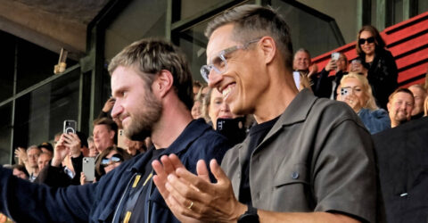 Aleksander Barkov ja Alexander Stubb, Kuva: Stara